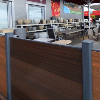 Composite Fencing | Walnut Pack of 3 Boards 