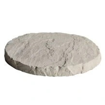 Round Concrete Stepping Stones | Weathered Moss