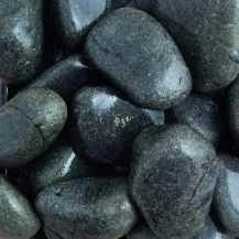 Ebony Black Cobbles 60-120mm Wet