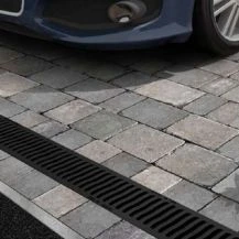 ACO RainDrain B125 | Antique Cast Iron with Polymer Concrete Drainage Channel