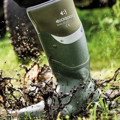 Buckler Boots Safety Wellingtons | Green