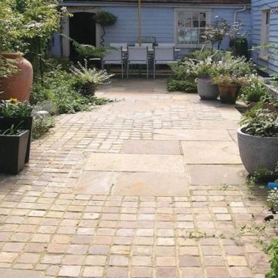 Sandstone Setts | Buff Brown 100mm x 100mm
